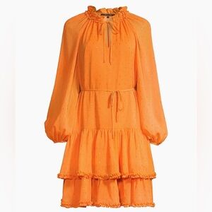 Kobi Halperin Sophia Clip-Dot Blouson Dress